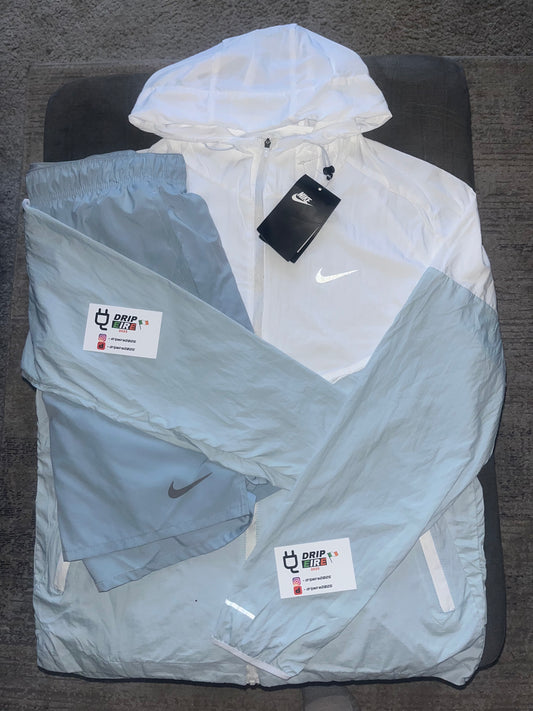 Nike Windrunner Blue and White Set ❄️